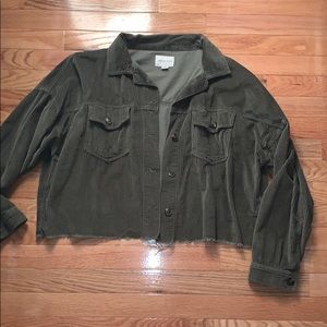 Cropped Corduroy Top/Jacket